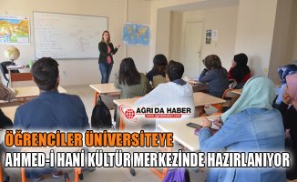 Ağrı'da Öğrenciler Üniversiteye Ahmed-i Hani Kültür Merkezinde Hazırlanıyor