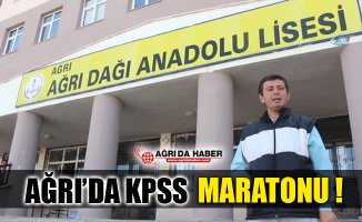 Ağrı'da Ortaöğretim Kamu Personeli Seçme Sınavı Maratonu