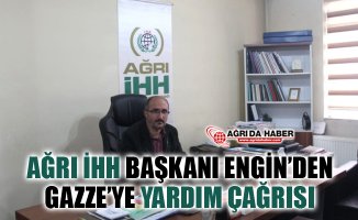 Ağrı İHH Dernek Başkanı Kerem Engin'den Gazze'ye Yardım Çağrısı