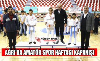 Ağrı’da Amatör Spor Haftası Kapanış Töreni Yapıldı