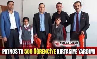 Patnos'ta 500 Öğrenciye Kırtasiye Yardımı