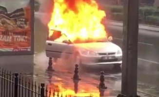 Seyir Halinde Alev Topuna Dönüştü