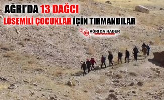 Ağrı'da 13 Dağcı Lösemili Çocuklar İçin Farkındalık Amacıyla Dağa Tırmandılar