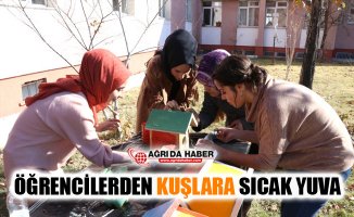 Ağrı'da Öğrencilerden Kuşlara Sıcak Yuva
