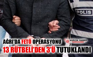 Ağrı Merkezli 8 İlde Yapılan FETÖ Operasyonunda 3 Kişi Tutuklandı