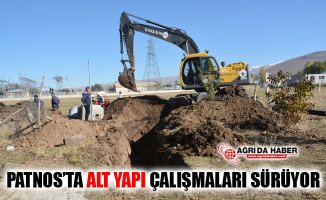 Ağrı Patnos'ta Altyapı Çalışmaları Devam Ediyor