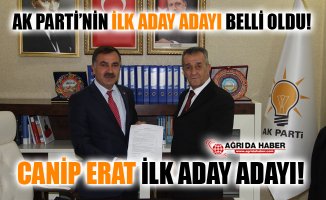 Canip Erat AK Parti'den Ağrı Belediye Başkan Aday Adaylığı Başvurusunu Yaptı