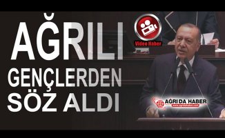 Cumhurbaşkanı Erdoğan Ağrılı gençlerden Söz Aldı