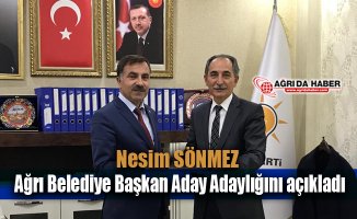 Nesim SÖNMEZ Ağrı Belediye Başkan Aday Adaylığını açıkladı