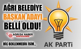 2019 Yerel Seçimler AK Parti Ağrı Belediye Başkan Adayı Belli Oldu!