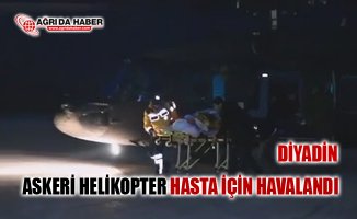 Ağrı diyadin'de Askeri Helikopter ile Hasta kurtarma Video!
