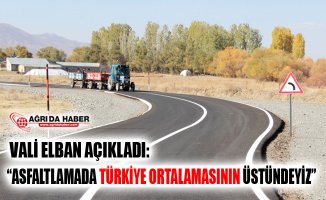 Ağrı Valisi Süleyman Elban: "Asfaltlamada Türkiye Ortalamasının Üstündeyiz"