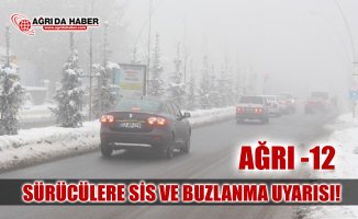 Ağrı'da Yoğun Sis ve Sıcaklık -12