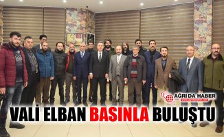 Ağrı Valisi Süleyman Elban Basın Mensuplarıyla Buluştu