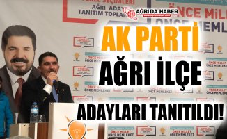 AK Parti Ağrı İlçe Adaylarını Tanıttı