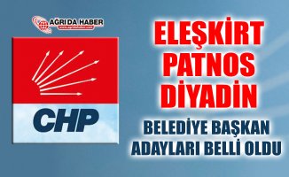 CHP Ağrı İlçeleri Dahil 102 Adayını Açıkladı