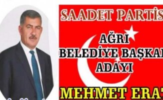 Mehmet ERAT Saadet Partisi Ağrı Belediye Başkan Adayı oldu!