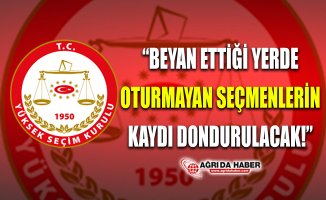YSK: "Beyan Ettiği Yerde Oturmayan Seçmenlerin Kaydı Dondurulacak"
