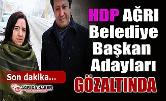 HDP Ağrı Belediye Eş Başkan Adaylarıyla Birlikte 55 Gözaltı