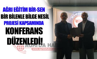 Ağrı Eğitim Bir-Sen Şubesi Projeleri Kapsamında Konferans Düzenledi