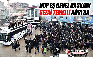HDP Eş Genel Başkanı Sezai Temelli Ağrı'ya Geldi