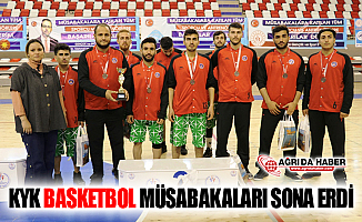 Ağrı'da Düzenlenen KYK Basketbol Turnuvası Sona Erdi