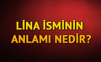 Lina İsminin Anlamı Nedir? Lina Ne Demek?