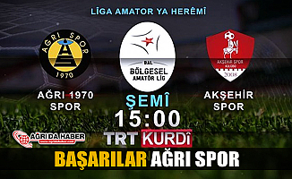 Ağrı 1970 Spor ile Akşehir Spor Maçı TRT Kurdi'de