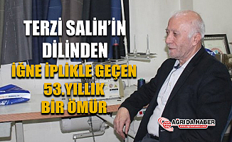 Ağrı'lı Terzi Salih Kaya Mesleğinin 53. Yılında