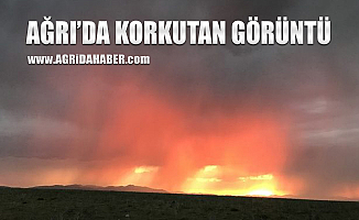 Ağrı'nın Bezirhane köyünde Korkutan görüntüler