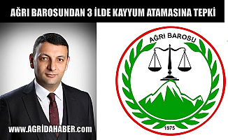 Ağrı Barosundan Van Mardin ve Diyarbakır Belediyelerine Kayyum Atanmasına Tepki