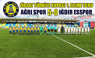 Ziraat Türkiye Kupası 1. Eleme Turu Ağrıspor 5-0 Iğdır Esspor