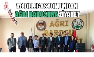 AB Delegasyonu'ndan Ağrı Barosuna Ziyaret!