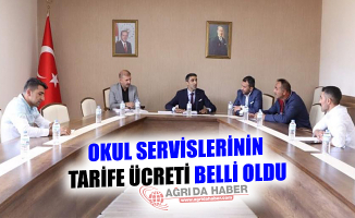 Ağrı Öğrenci Servislerinin Yeni Tarife Ücretleri belli Oldu!