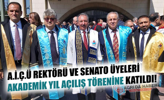 A.İ.Ç.Ü Rektörü ve Senato Üyeleri Akademik Yıl Açılışına Katıldı!