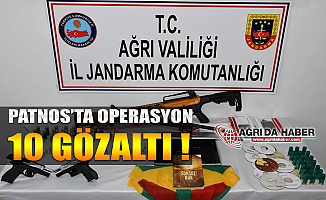 Patnos'ta PKK/KCK'ya Operasyonu! 10 Gözaltı