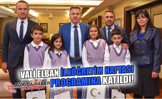 Vali Süleyman Elban İlköğretim Haftası  Programına Katıldı!