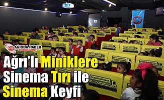 Ağrı’lı Miniklere  Sinema Tırı ile  Sinema Keyfi