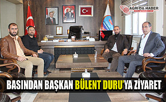 Ağrı Basınından Başkan Bülent Duru'ya ziyaret