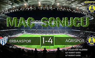 Ağrı Spor Deplasmanda Erba Spor'u 4-1 Yendi