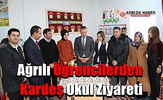 Ağrılı öğrencilerden kardeş okul ziyareti