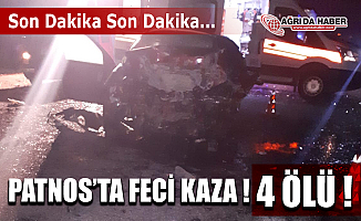 Ağrı Patnos'ta Feci Trafik Kazası! 4 Ölü