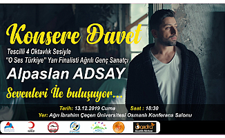 Alpaslan Adsay Ağrı'da Sevenleriyle Buluşuyor