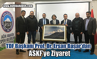 TDF Başkanı Ersan Başar'dan Ağrı ASKF'ye ziyaret
