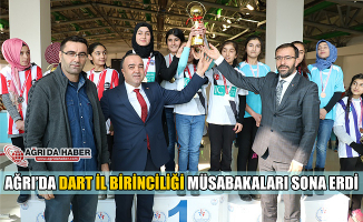 Ağrı’da Dart İl Birinciliği Müsabakaları Sona Erdi