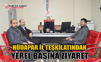 HÜDAPAR Ağrı İl Teşkilatından Yerel Basına Ziyaret