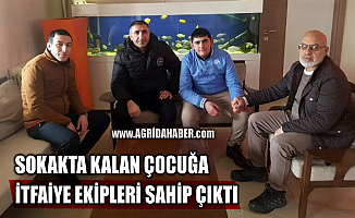 İtfaiye ekipleri sokakta kalan 16 Yaşındaki Çocuğa sahip çıktı