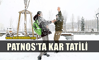 Patnos'ta Eğitime Kar Tatili