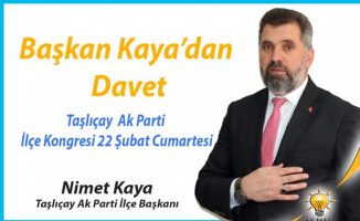Taşlıçay Ak Parti Kongreye Hazırlanıyor