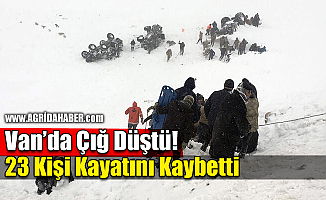 Van'da Çığ düştü! 23 Kişi Hayatını Kaybetti